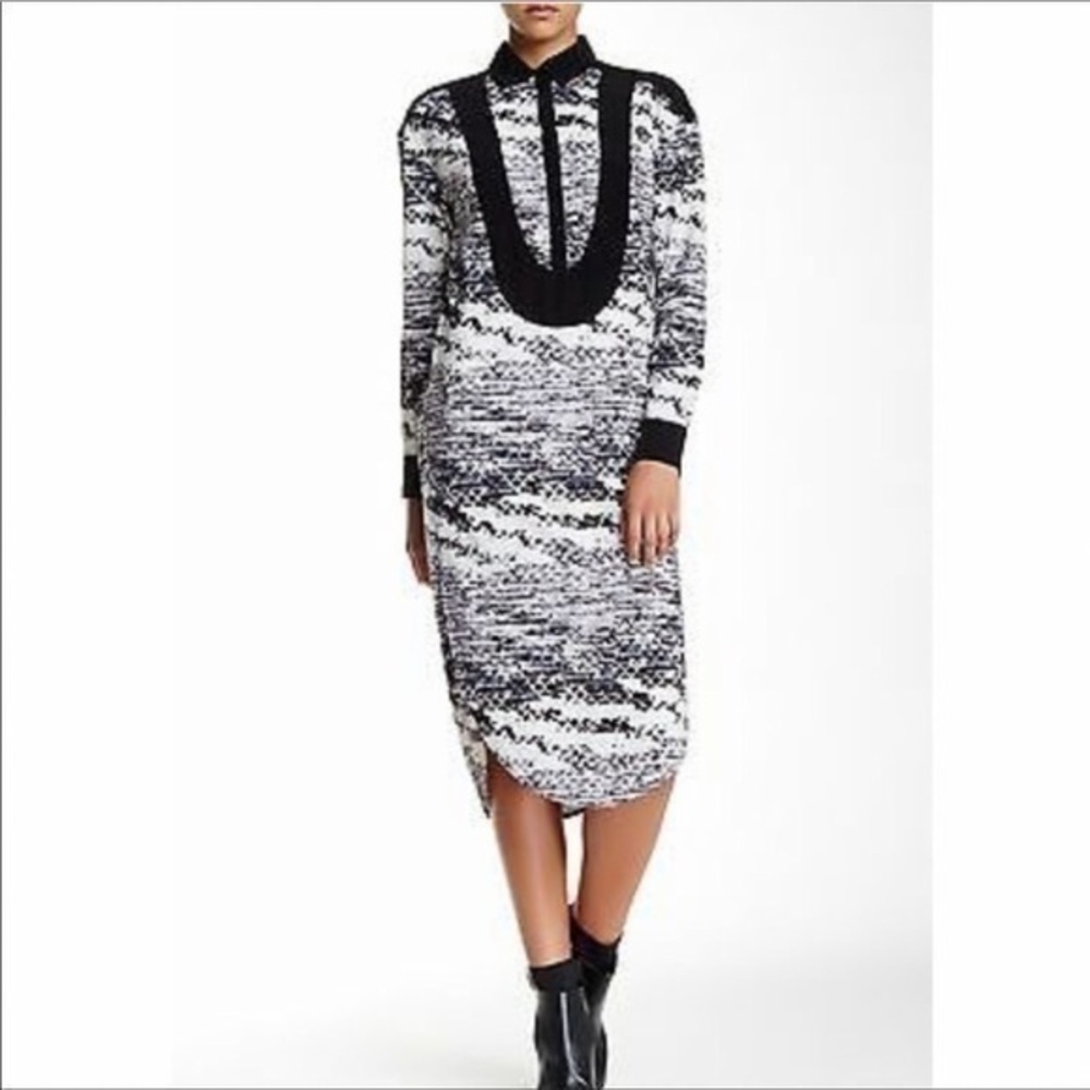 L.A.M.B Crepe Shirt Dress
